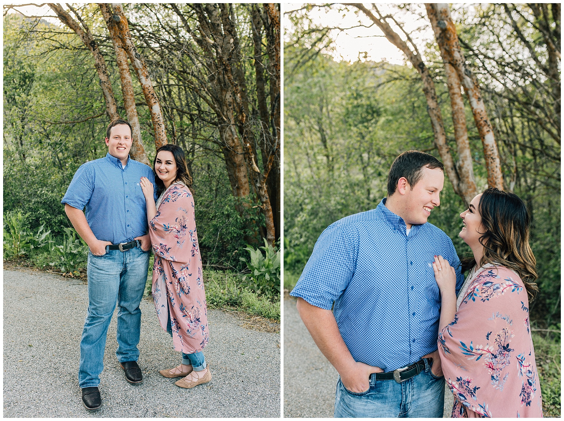 and Will Box Elder Engagements Spring Box Elder Campground