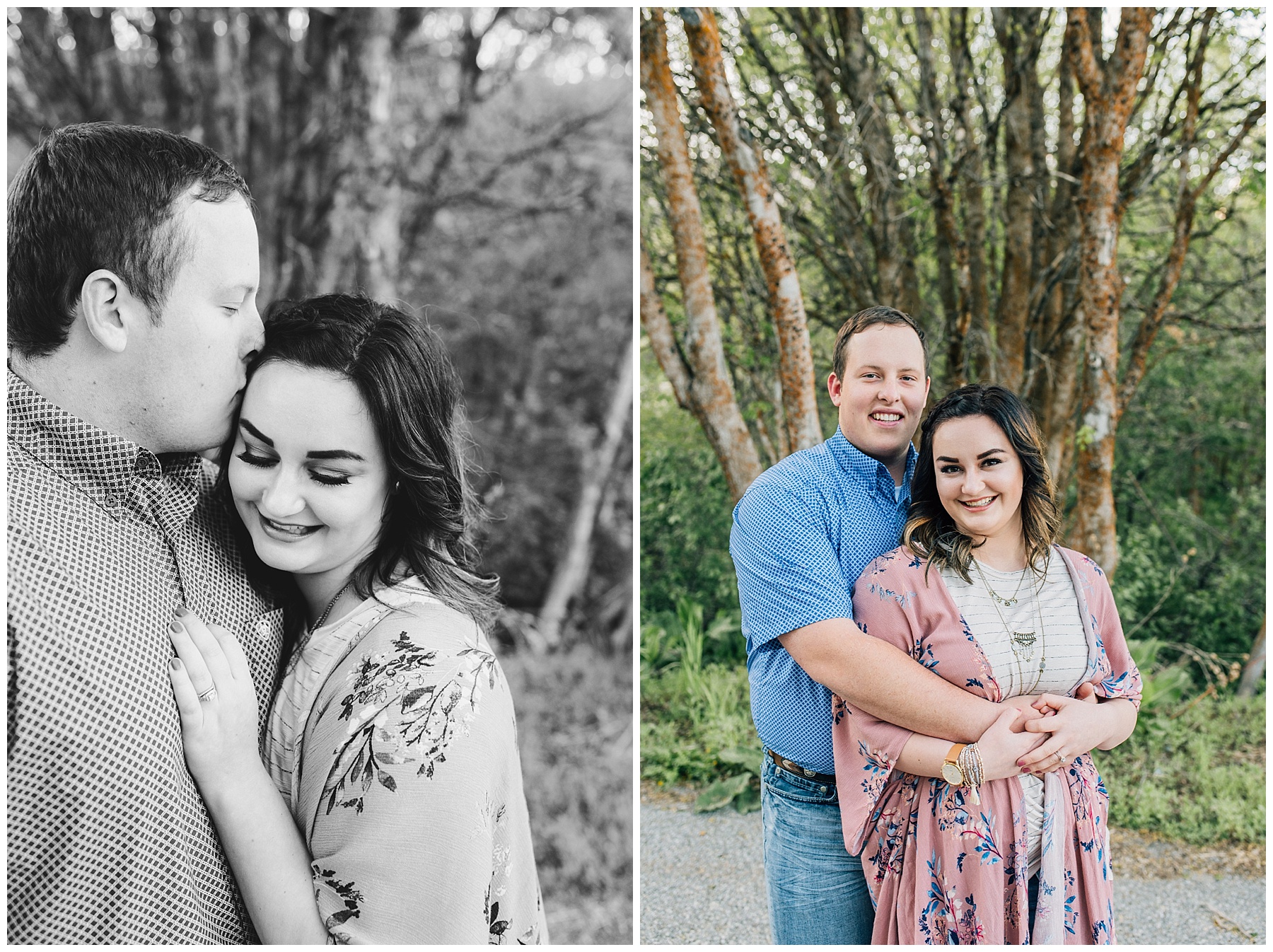 and Will Box Elder Engagements Spring Box Elder Campground