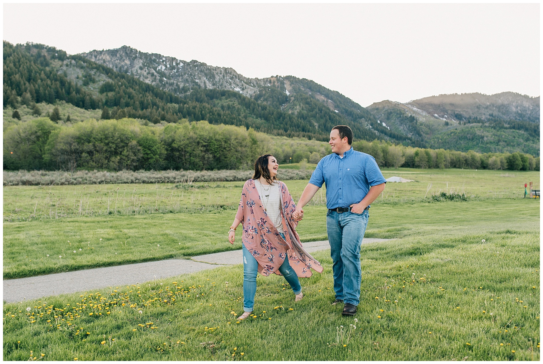 and Will Box Elder Engagements Spring Box Elder Campground