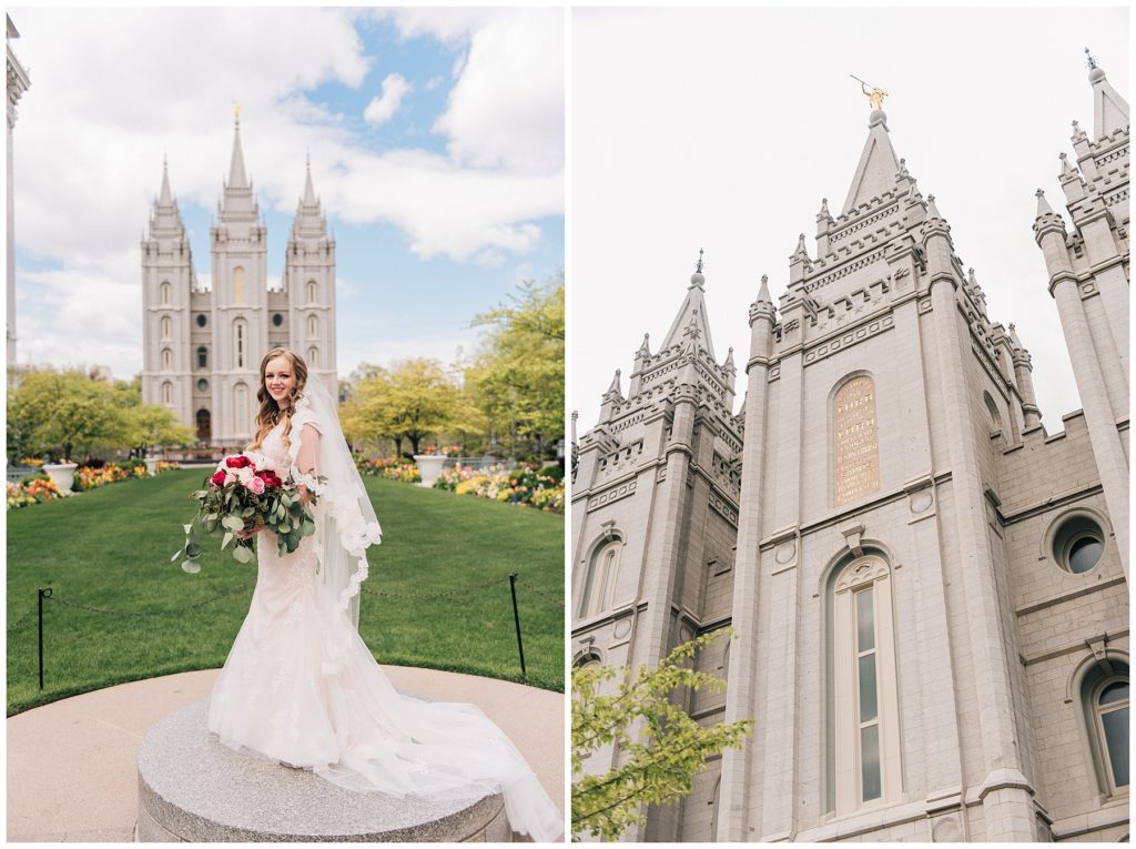 Rachel and Tomas Castle Wadley Farms Salt Lake Temple