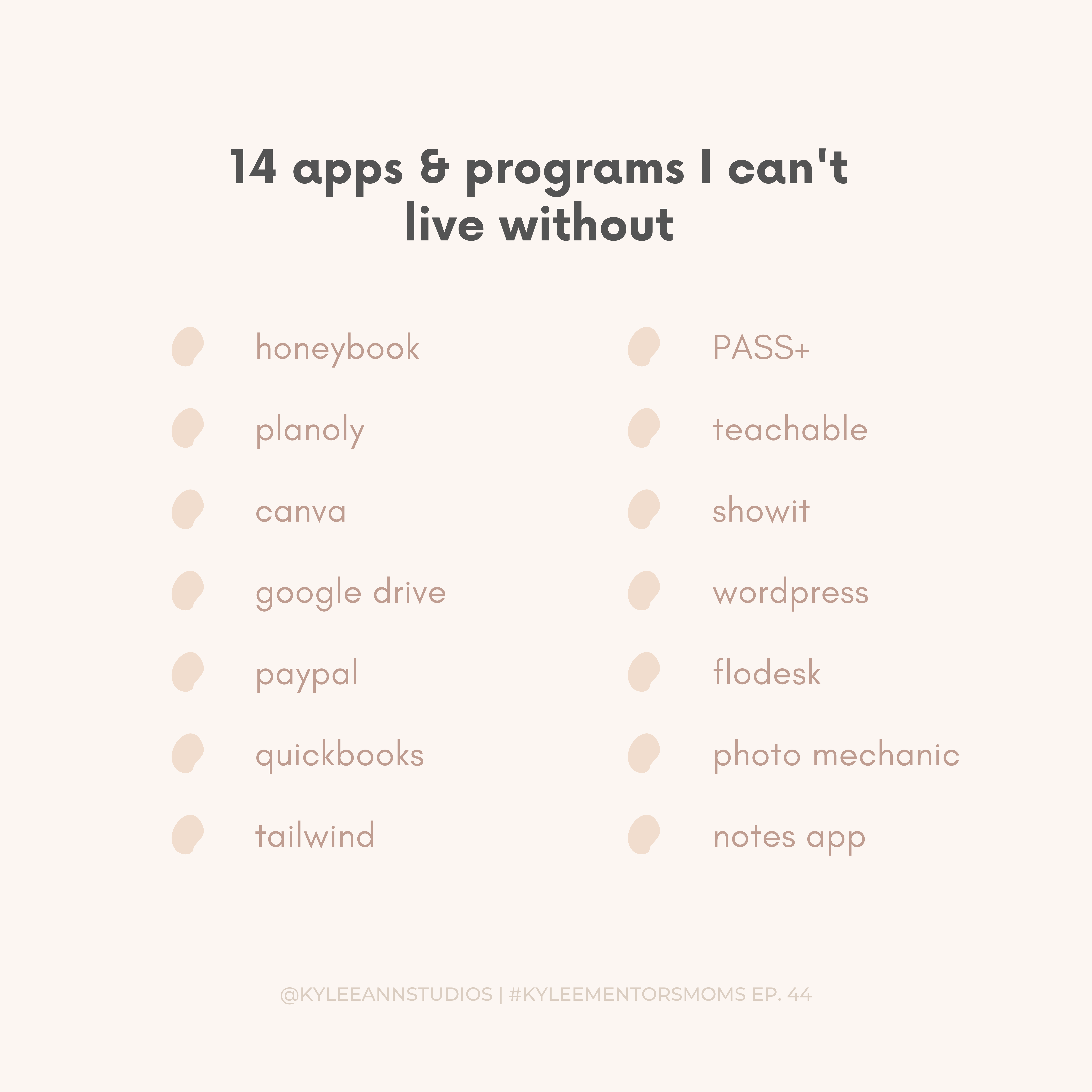 Apps I can't live without